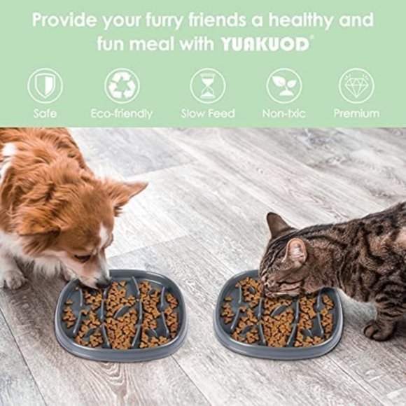 Yuakuod Slow Feeder Pet Bowl - Picture 7 of 12